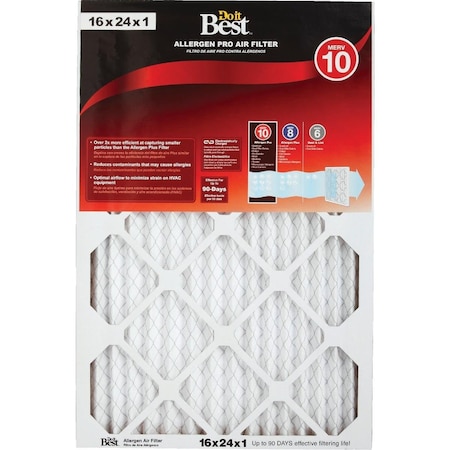 All-Source 16 In. x 24 In. x 1 In. MERV 11 Furnace Filter DB1-1624-11-6